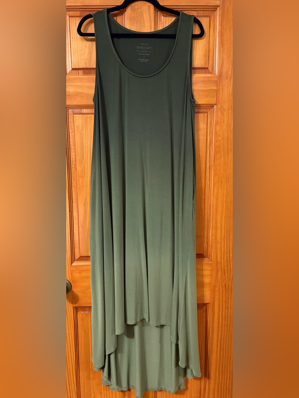 Torrid Super Soft High Low Green Ombré Swing Dress, 2X - Picture 1 of 8